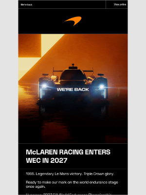 McLaren - We're back 🟠