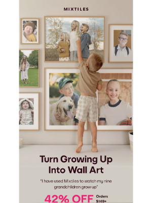 Mixtiles - Turn Growing Up Into Wall Art
