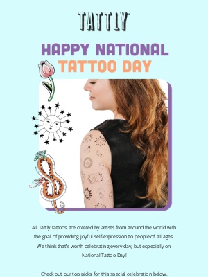 Tattly - Happy National Tattoo Day 🎈
