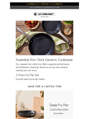Le Creuset - Incredible Savings on Non-stick Ceramic Cookware