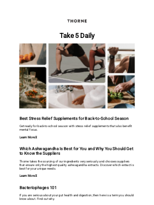 Thorne - Best Stress Relief Supplements for Back-to-School Season