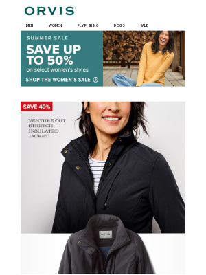 Orvis - Save up to 50% on select women's styles!