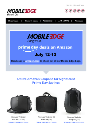 Mobile Edge - Don't miss these Prime Day Deals