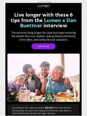 Lumen - Live longer with these 6 tips