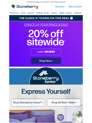 Stoneberry - Give Your Home A Personal Touch With 20% Off