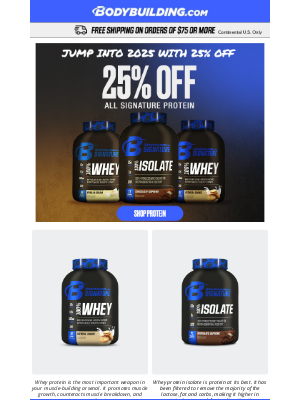 Bodybuilding - The Secret to Bigger Gains? 25% Off Signature Protein!