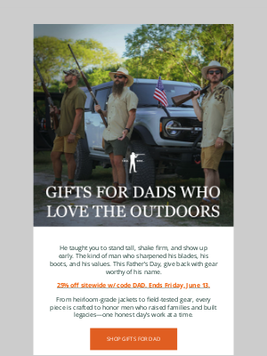 Ball and Buck - 25% Off for the Fathers Who Set the Standard