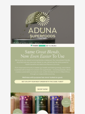 Aduna (United Kingdom) - New Look Alert: Revamped Blends Inside 👀