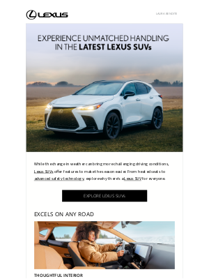 Lexus (Canada) - Conquer spring driving in a Lexus SUV