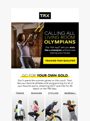 TRX Training - Inspired by Olympians? 🤩