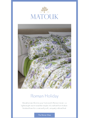 matouk.linens - The Signature Summer Bed