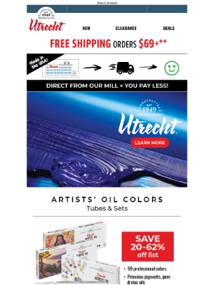 Utrecht Art Supplies - Brooklyn Made, Artist Approved