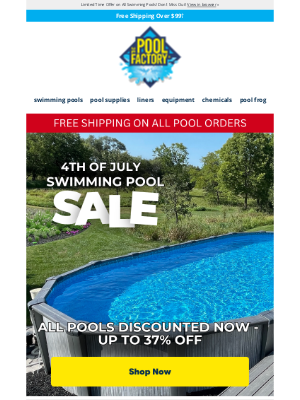 The Pool Factory - 🔥 Celebrate Independence with Our 4th of July Pool Sale – Save Big Today!
