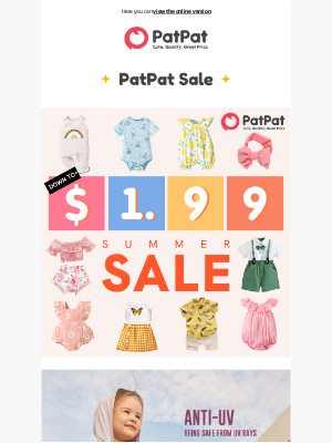 PatPat - 📢Summer Clearance：50% off Everything📢