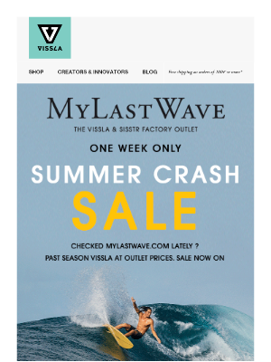VISSLA - MyLastWave Summer Crash SALE 🌞