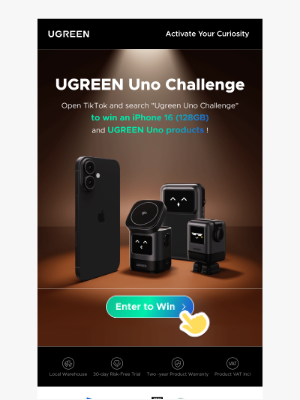 🎉Win an iPhone 16: Take Part in the UGREEN Uno Challenge!