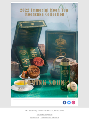 TWG Tea Canada - TWG Tea 2022 Mooncake