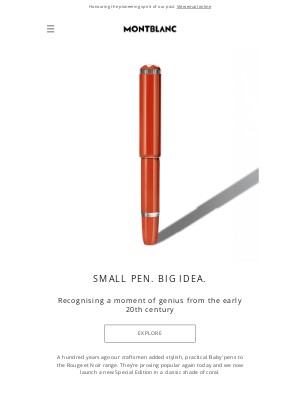 Montblanc - A Montblanc original, reimagined
