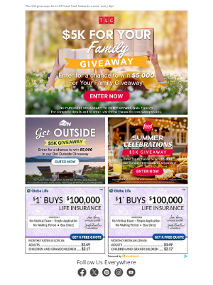 Travel Channel - $5,000 for Your Family Giveaway: Enter Now!