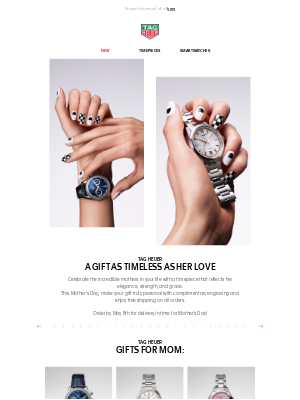 TAG Heuer - Timeless Gifts for Mom – Complimentary Shipping & Engraving