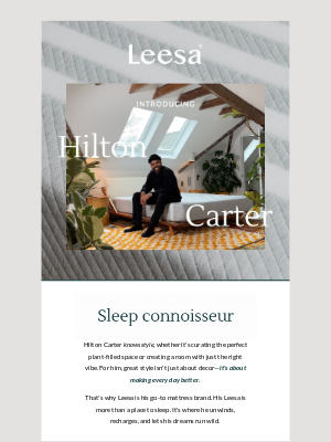 Leesa - His design secret? Better sleep