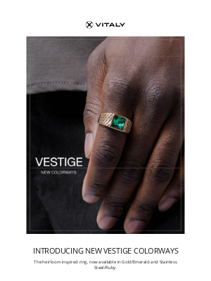 Vitaly - New colorways of our Vestige ring