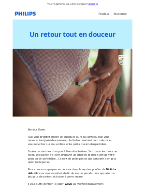 Philips - Un retour tout en douceur
