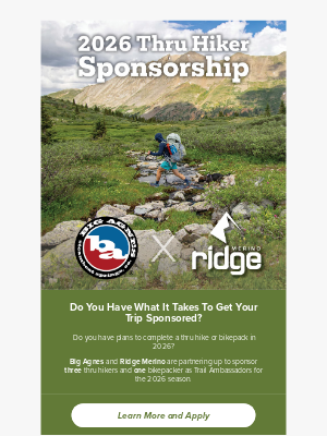 Big Agnes - Get Your Trip Sponsored!