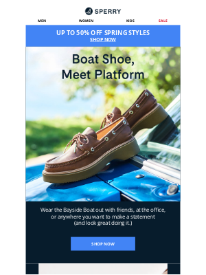 Sperry - Take Style To New Heights With The Bayside Boat Shoe