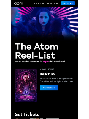 Atom Tickets - Here’s what's new in theaters this weekend