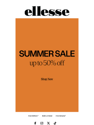 ellesse(United Kingdom) - Outlet: Up to 50% off