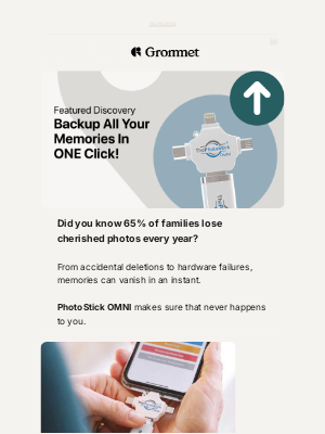 The Grommet - 📸 Never lose a photo again—back up 120,000+ with 1 click