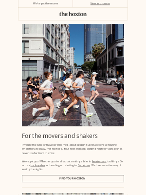 The Hoxton - Your next workout is never far from The Hox