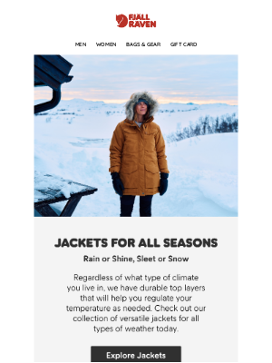 Fjallraven - Stay warm and comfortable in the coldest conditions