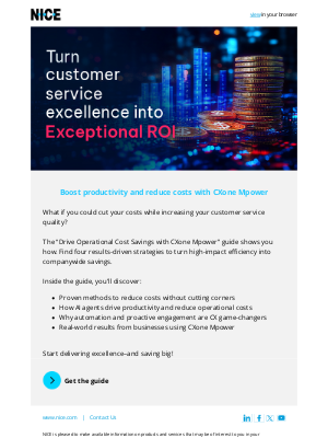 NICE - Cut Operational Costs with CXone Mpower