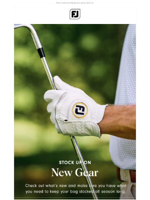 FootJoy - New Gloves, New Gear