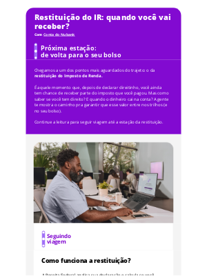 Nubank (Brazil) - Restituição do IR: quando você vai receber?