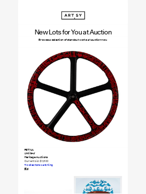 Artsy - New auction lots for you on Artsy