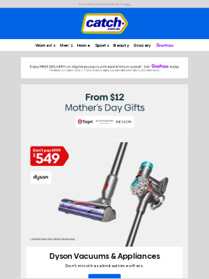 Catch (Australia) - Dyson V8 Absolute Now $549 ✨