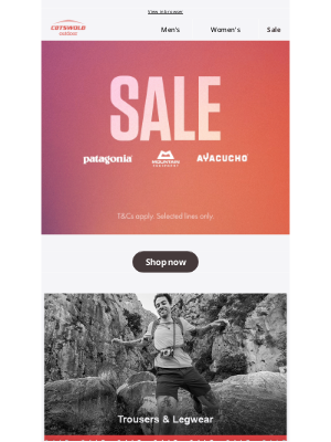 Cotswold Outdoor (United Kingdom) - Up to 30% off - Shop SALE!💥