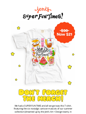 Jeni's Splendid Ice Creams - SUMMER T-SHIRT SALE!