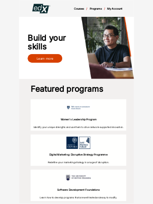 edX - Build new skills and unlock more career opportunities