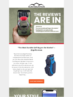 Sun Mountain Sports - Invest in a Golf Bag That Will REALLY Last