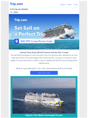 Trip Network - Set Sail with Trip.com! $50 OFF Promo Code Inside