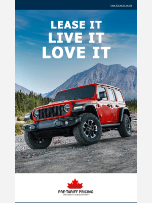 Dodge (Canada) - Frankie: Lease with Pre-Tariff Pricing on existing inventory