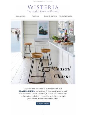 Wisteria - Coastal Calm, Curated for Your Home