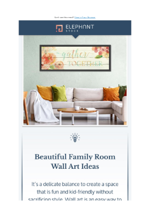 ElephantStock - 🎨 Family Room Style That Stands Out