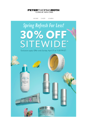 Peter Thomas Roth - Your PTR Favorites Are 30% Off 🚨 Don’t Miss Out!