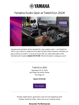 Yamaha - TwitchCon 2024: Yamaha Showcases Impressive Streaming Gear!