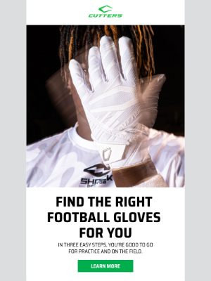 Cutters Sports - Find the Right Football Gloves 🏈